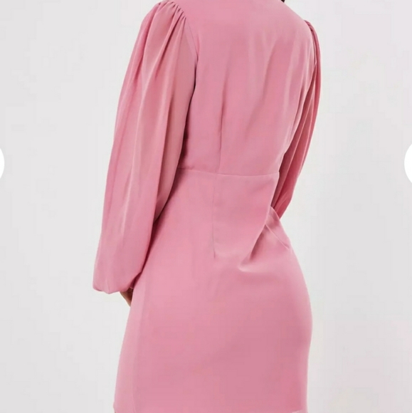 NWT Missguided Pink milkmaid mini dress - Picture 6 of 6